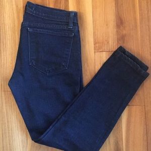 J BRAND 27 pencil skinny cropped dark wash Aritzia